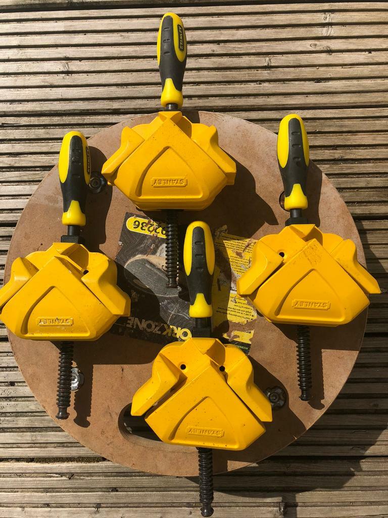 Four Stanley 083122 FatMax Bailey Heavy Duty Corner Clamp in