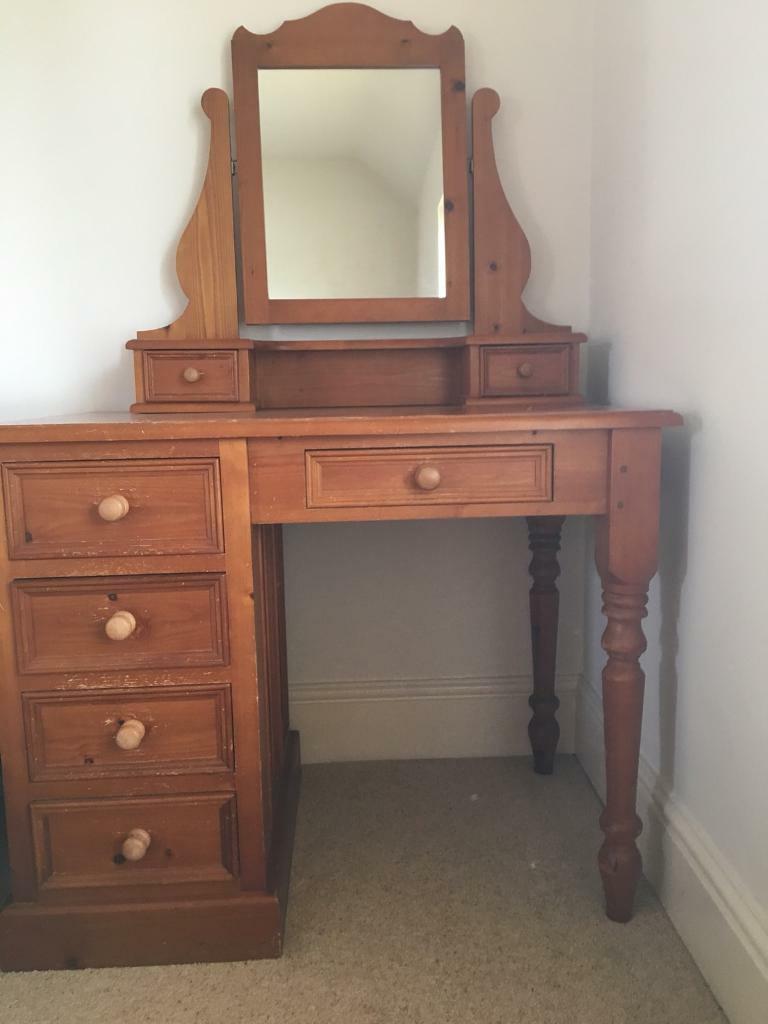 Solid Pine Dressing table with Mirror in Retford, Nottinghamshire