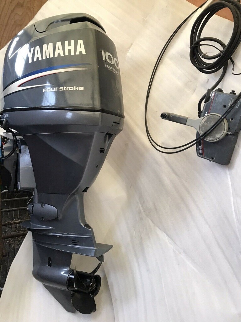Yamaha 100 HP Long shaft Low hours 185 Hours Outboard 