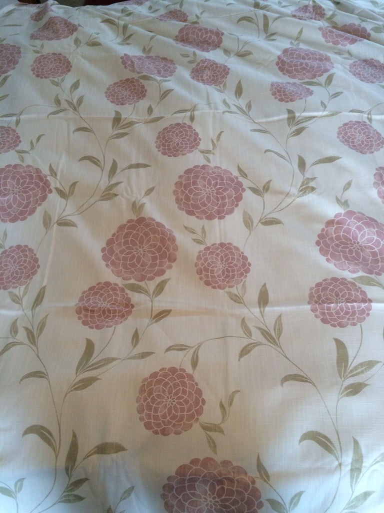 Large pair Laura Ashley lined curtains