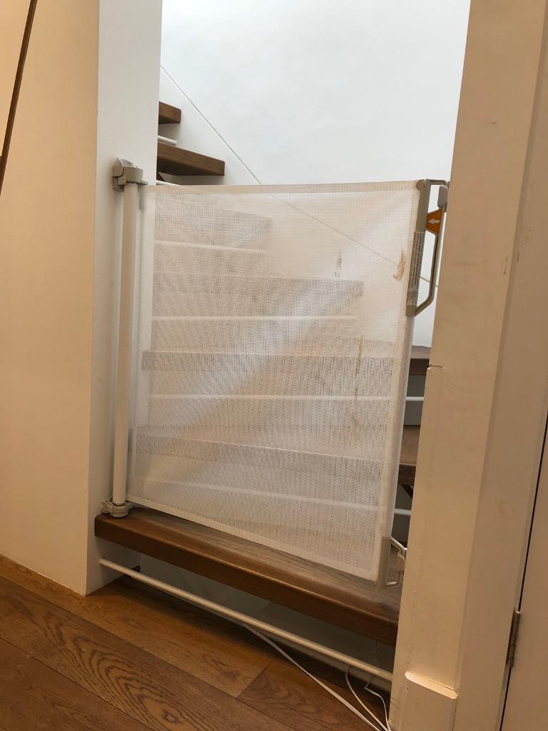 Retractable stair / door gate child safety in Wandsworth, London