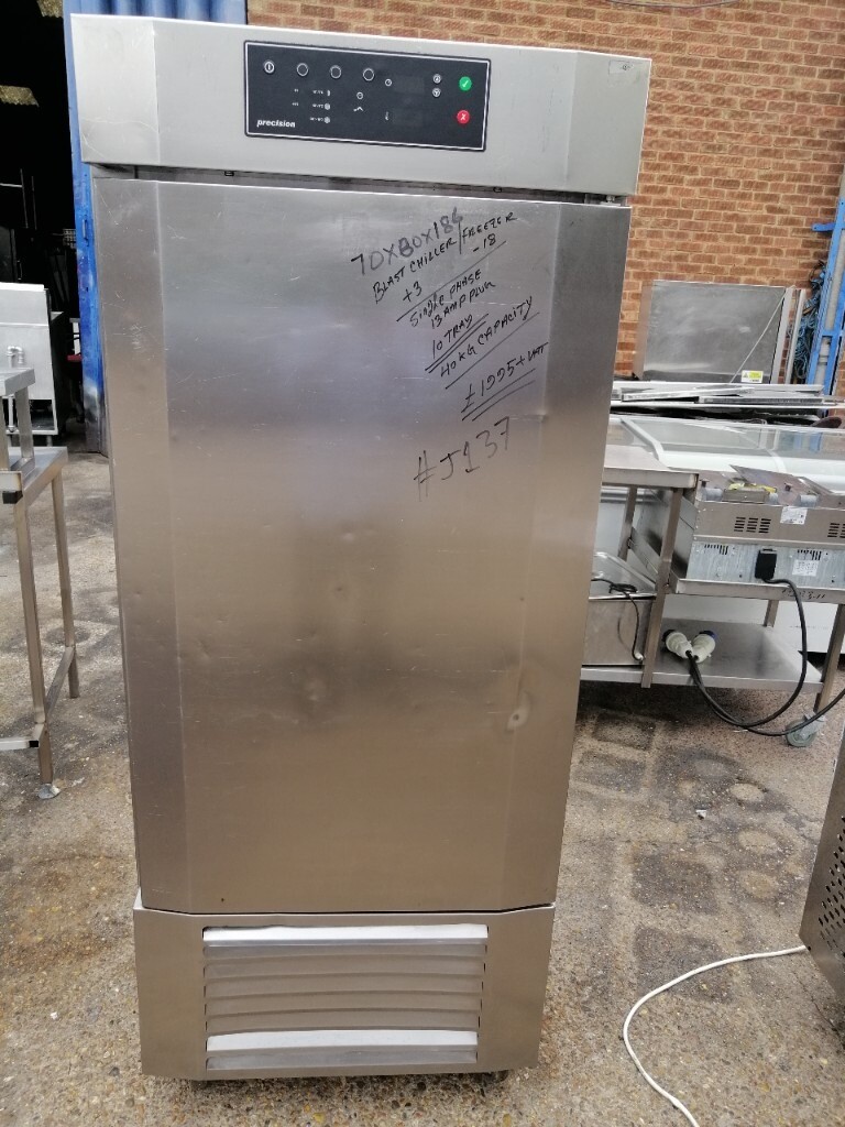 Blast Chiller/freezer +3/18 single phase 10 tray 40kg PRECISION PCF40