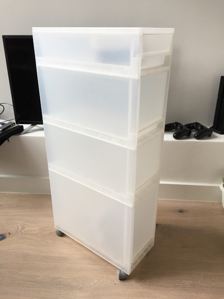Muji Pp 4 Drawer Trolley 18x40xh83cm In Hackney London