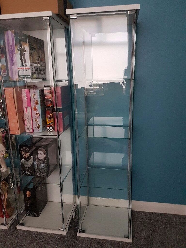  Ikea detolf  glass display cabinet in Middlesbrough 