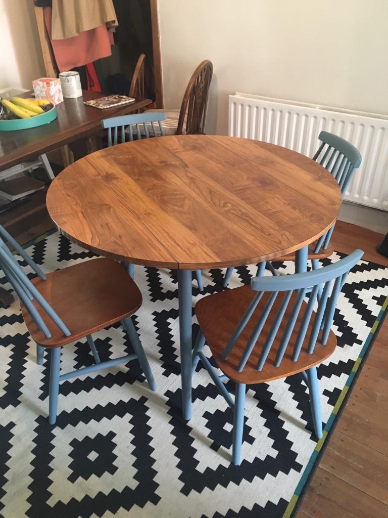 Ecrol Style Table And Chairs Retro Upcycled In Perfect Condition