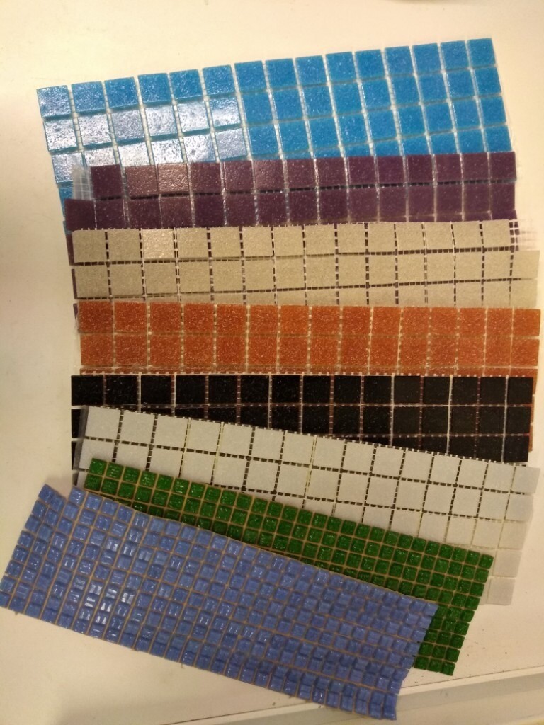 Ceramic Mosaic tiles. Different colours. Great for Mosaic 