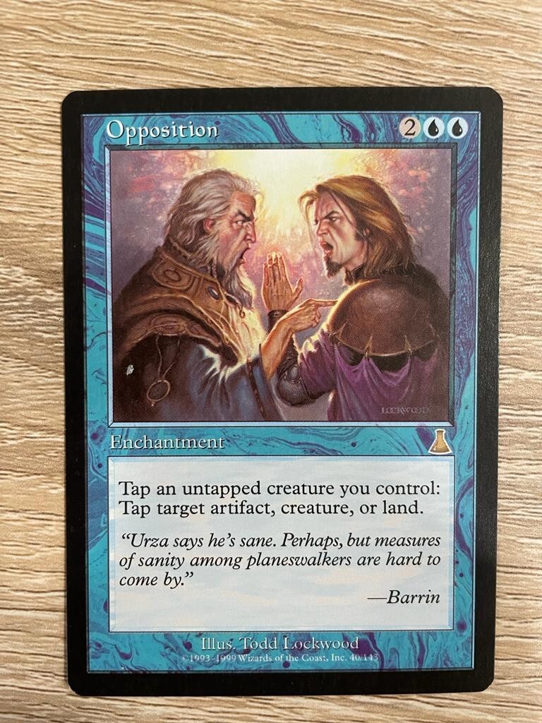 MTG URZA'S DESTINY OPPOSITION NM MAGIC THE GATHERING BLUE