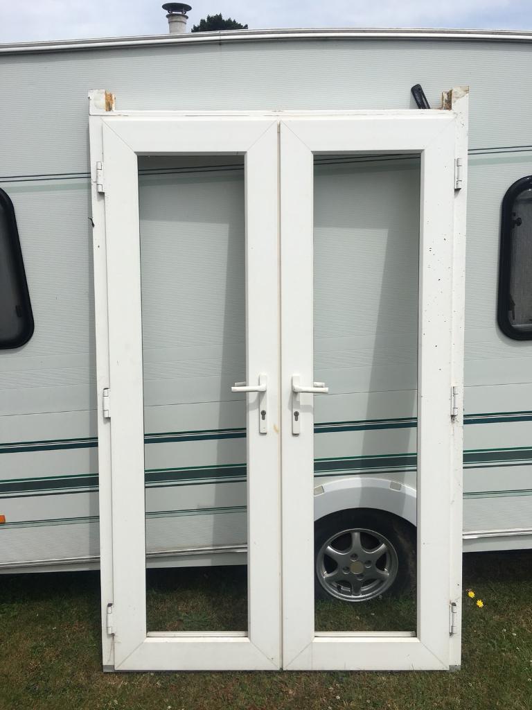White UPVC French Doors used in Southampton, Hampshire Gumtree