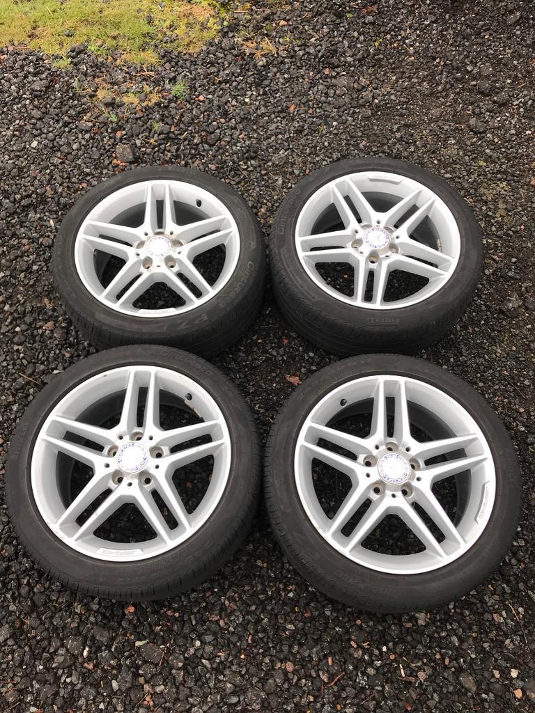 2014 W204 C Class Mercedes Alloy Wheels & Tyres 17” in Basildon