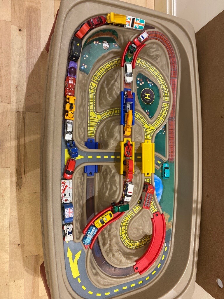 Kids step 2 play table for trains or cars in Whitefield, Manchester