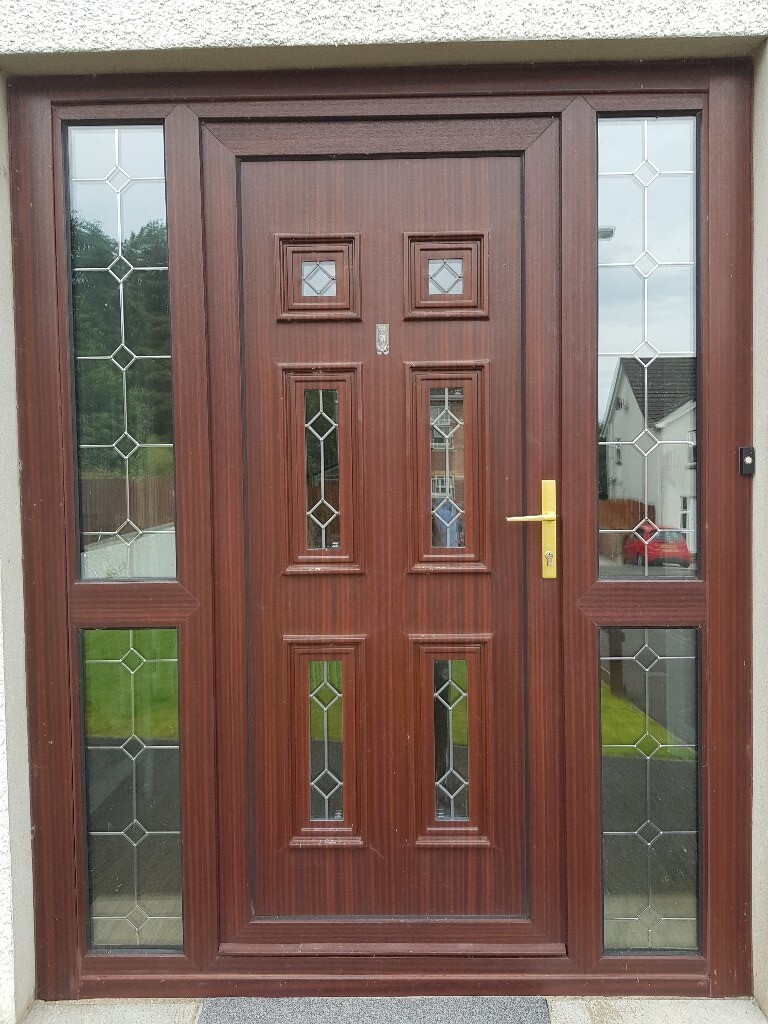 Brown Grain PVC Front Door in Coleraine, County Londonderry Gumtree
