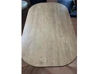 Wooden veneer table 