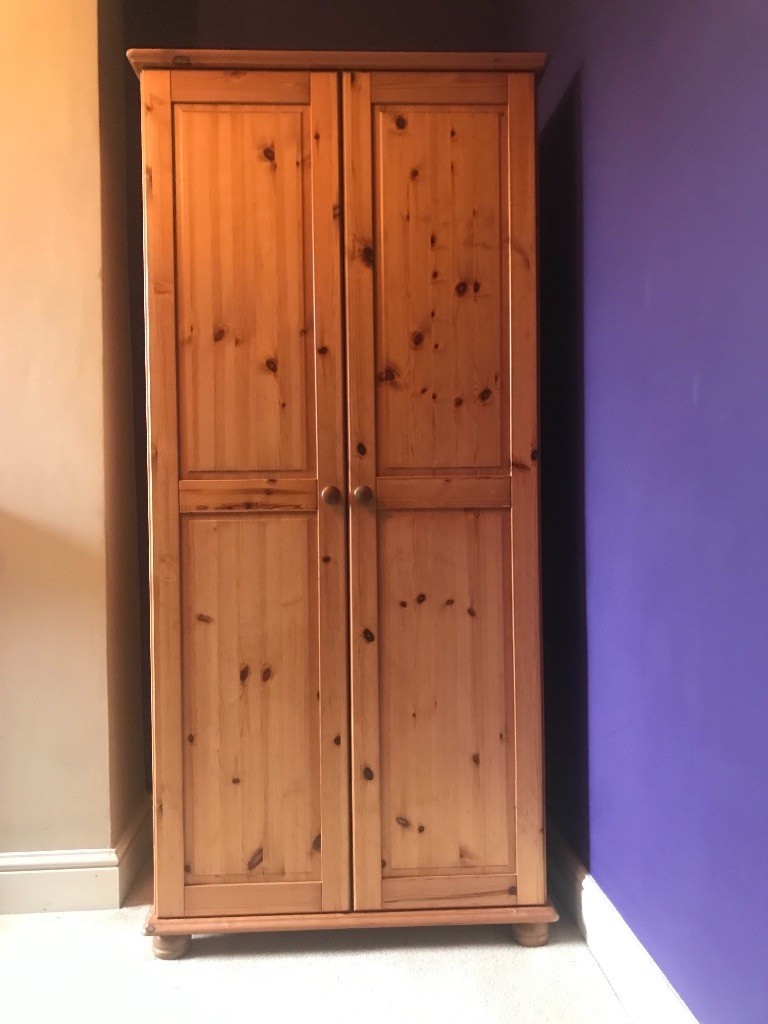 Ikea Pine Wardrobe Excellent Condition In Cirencester