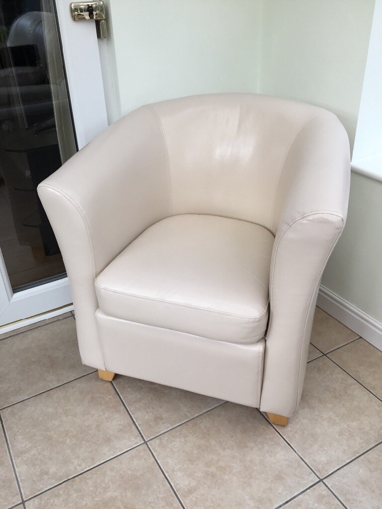 Bucket chair. Ivory | in Formby, Merseyside | Gumtree