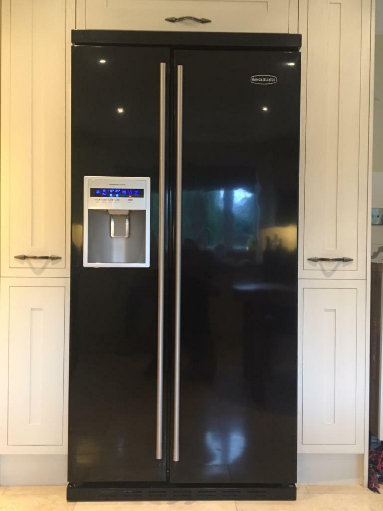 Rangemaster black SXS American fridge freezer in Cheltenham