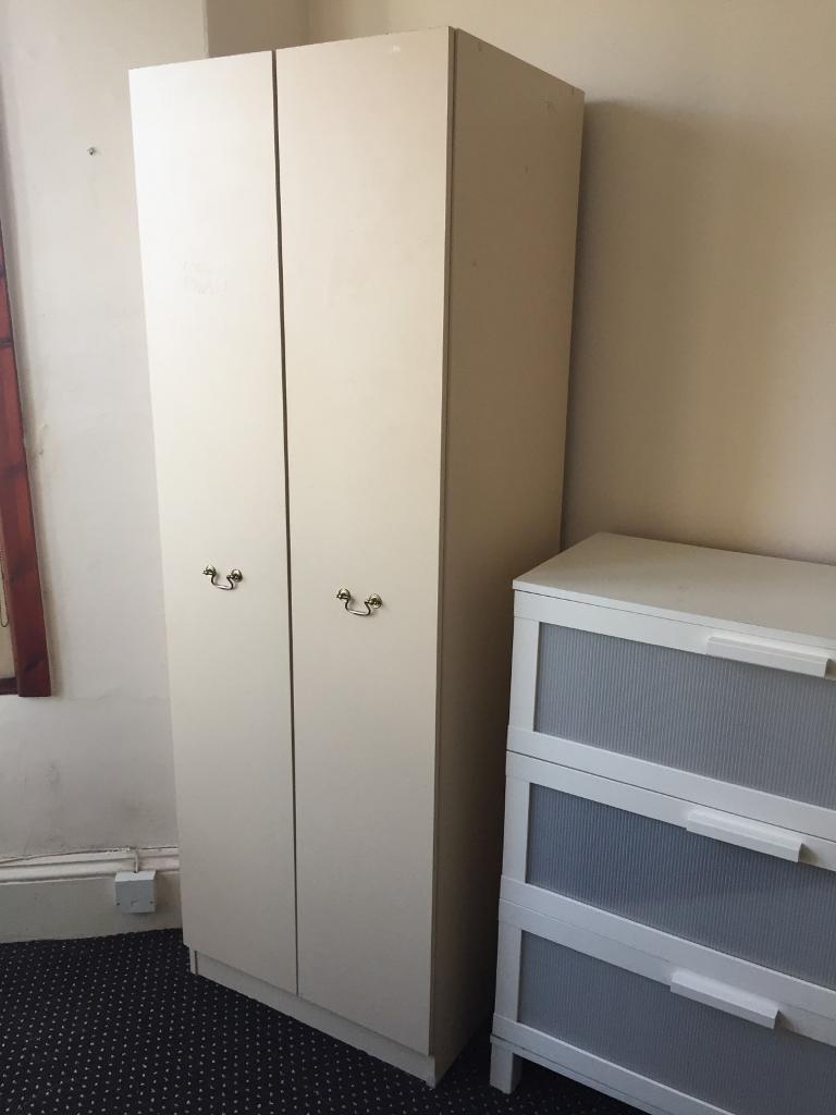 Single cream wardrobe in Roath, Cardiff Gumtree