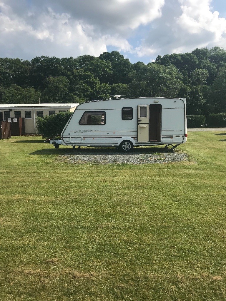 Royale Archway 520 caravan for sale sited on Riverside Caravan Park LD4 4BY NR Builth Wells in