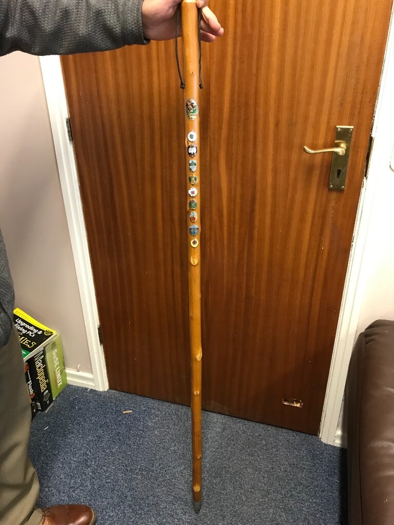 HIKING STICK WITH BADGES 132 CM HEIGHT WALKING STICK | in Darlington