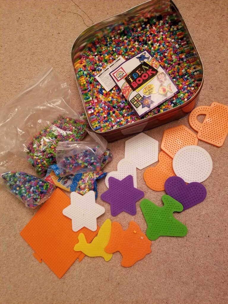 FUSE BEADS Pegboards, thousands of fuse beads, guidance booklet [and