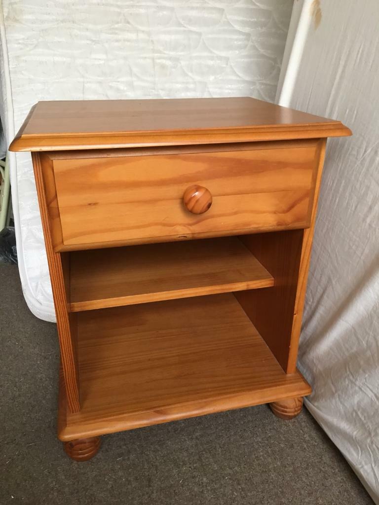 Pine bedside table in Bournemouth, Dorset Gumtree