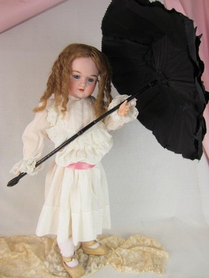 Folding Tilt Top Umbrella -1860 Paris - Civil War Era Antique Carriage Parasol