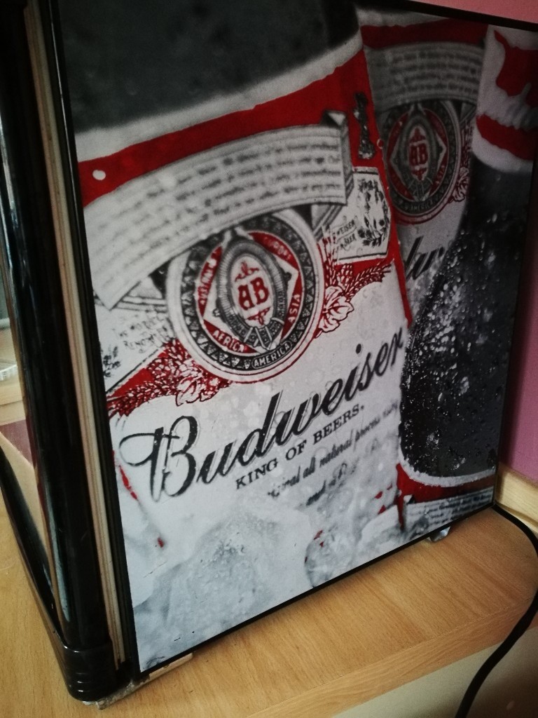Budweiser drinks beer fridge cooler retro. Working in Darlington
