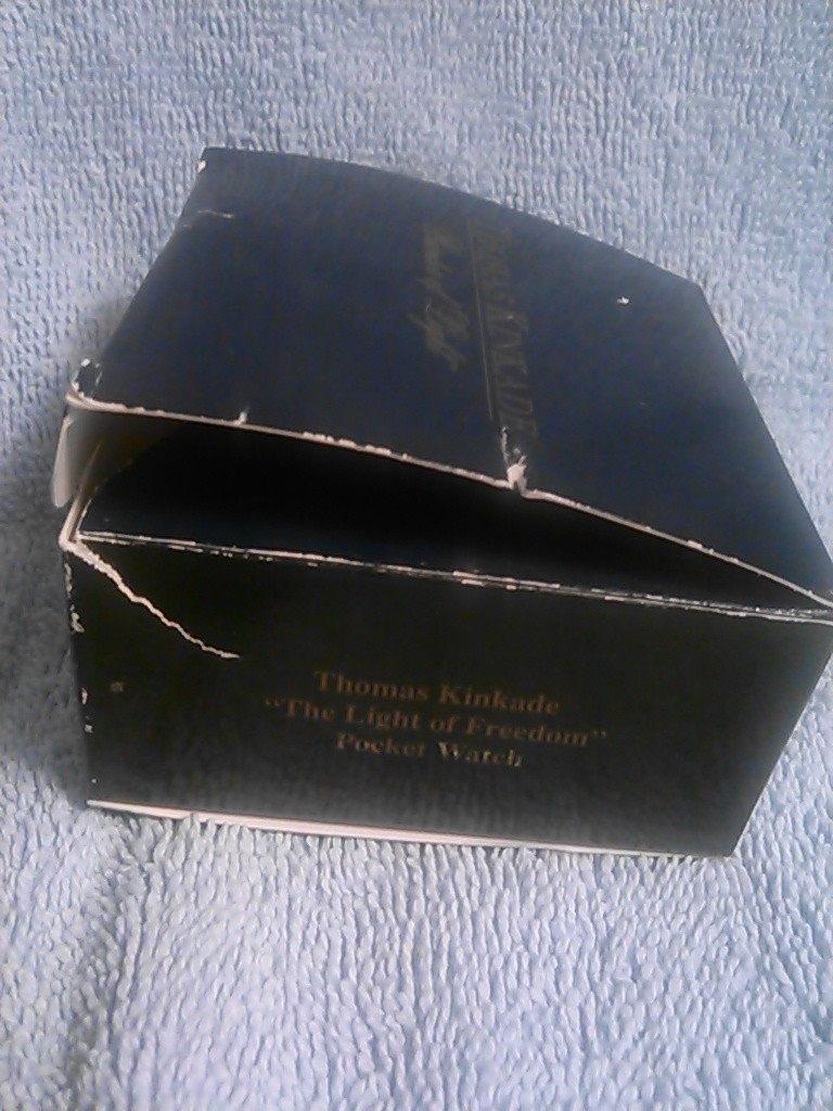 Thomas Kinkade Pocket Watch-The Light of Freedom-New