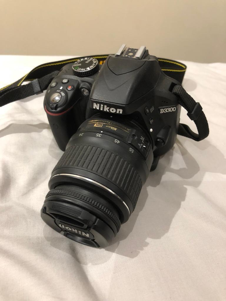 Nikon D3300 DSLR Digital Camera with 1855mm DX VR lense in Neath