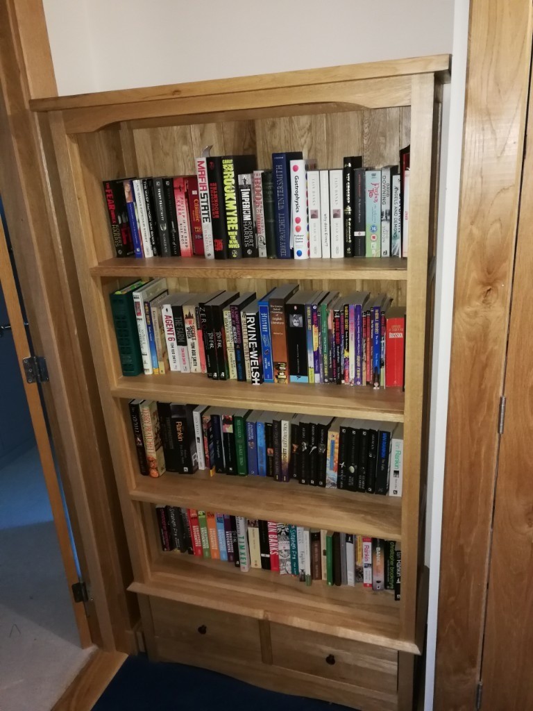 Solid oak bookshelf 90 wide by 170 in Bothwell, Glasgow Gumtree