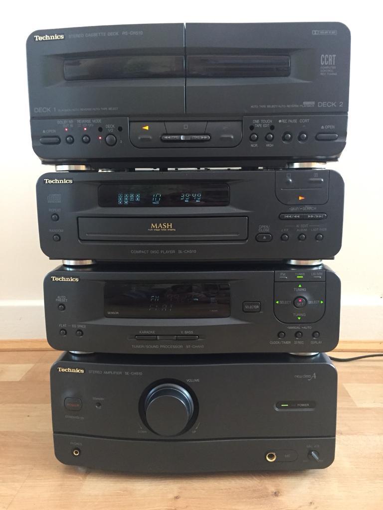 Technics CH510 Stereo HiFi separates System Cassette Tape,cd player