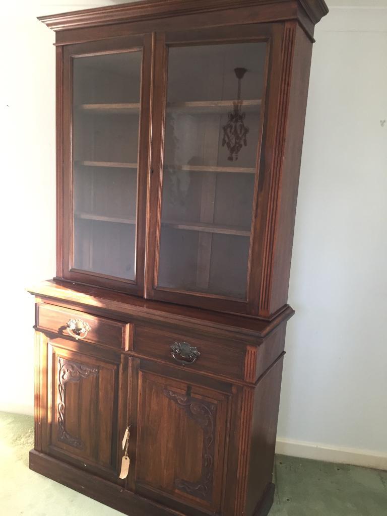 Antique Solid Walnut Bookcase in Norwich, Norfolk Gumtree