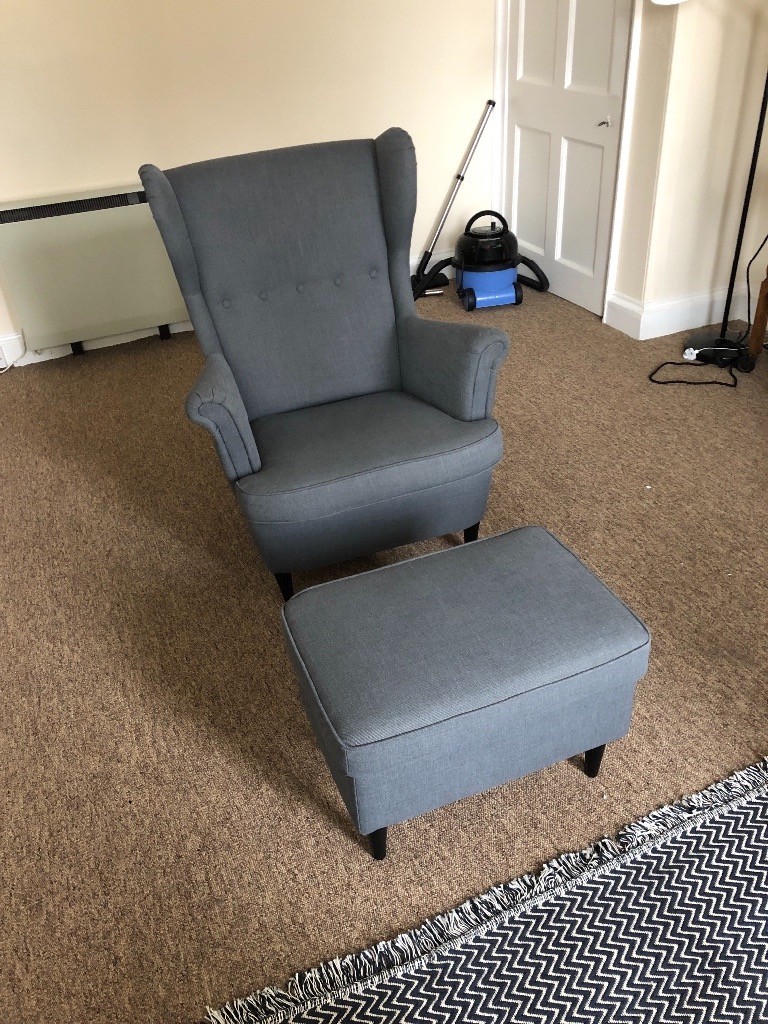 Ikea Armchair & Footstool Excellent Condition in Bath, Somerset