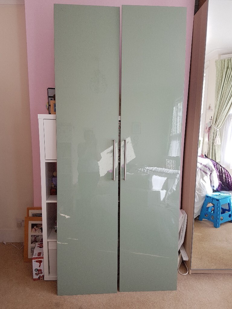 Ikea Pax Wardrobe Doors Green In Ealing Broadway London