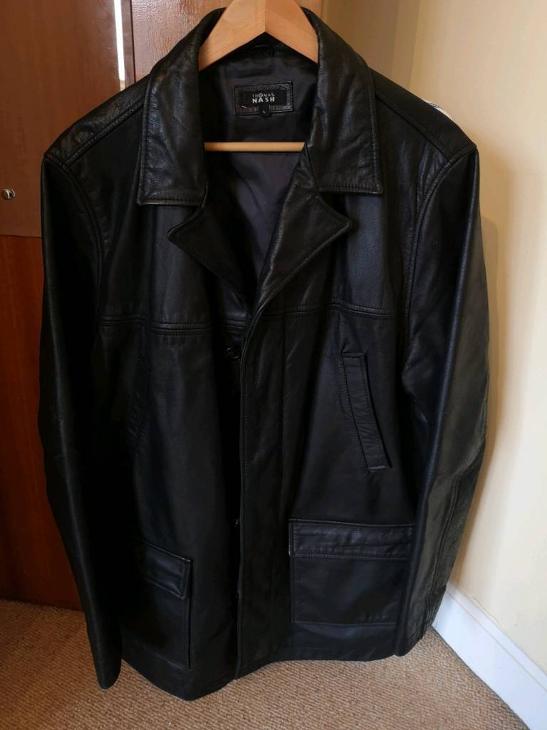As new Thomas Nash gents leather jacket Debenhams in Cumbernauld