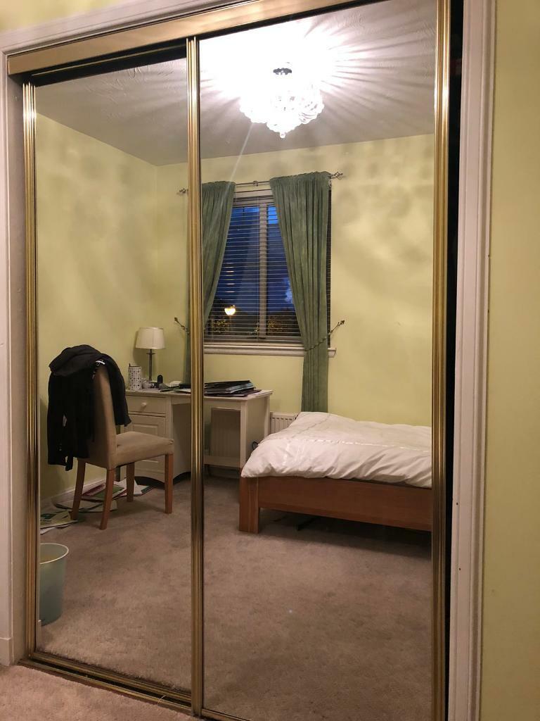 Sliding mirror doors. | in Southside, Glasgow | Gumtree