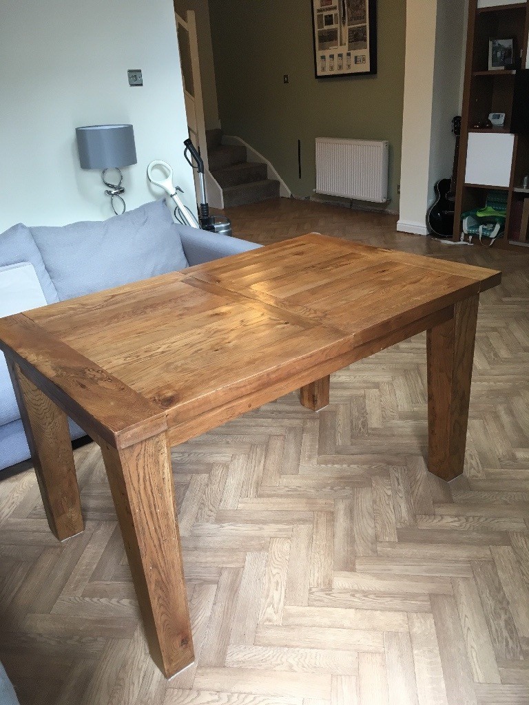 Solid Oak rustic extending dining table & matching sideboard in Crewe, Cheshire Gumtree