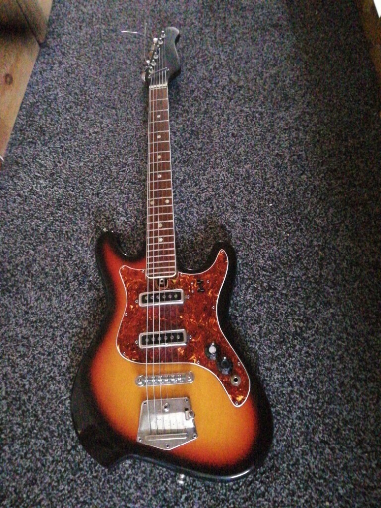 Vintage Electric guitar made in Japan. Teisco Audition 1960s fully