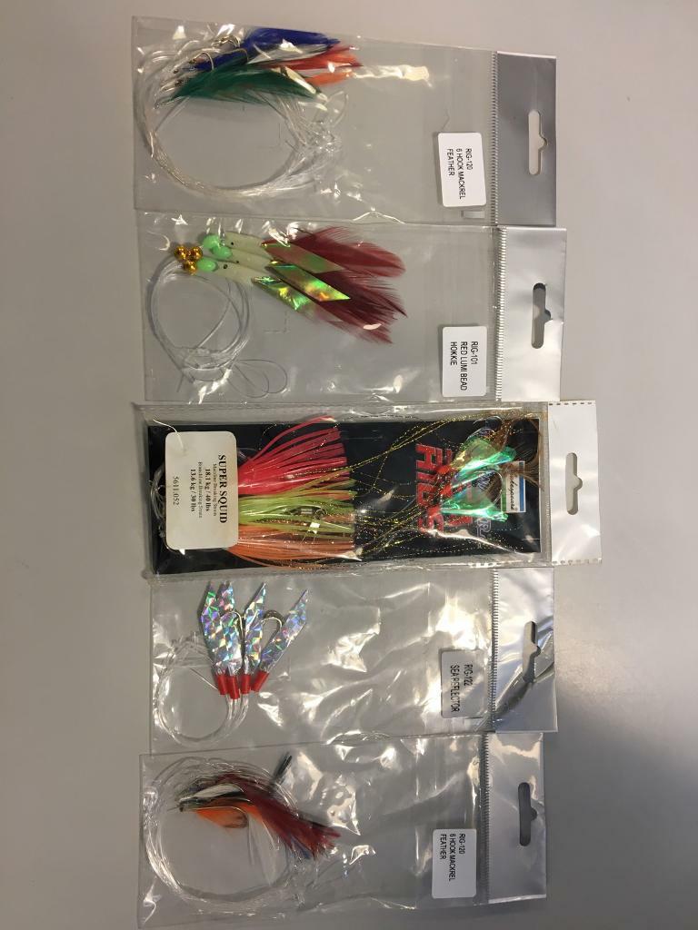 5 packets deep sea fishing boat beach surf pier lures traces Cheap in