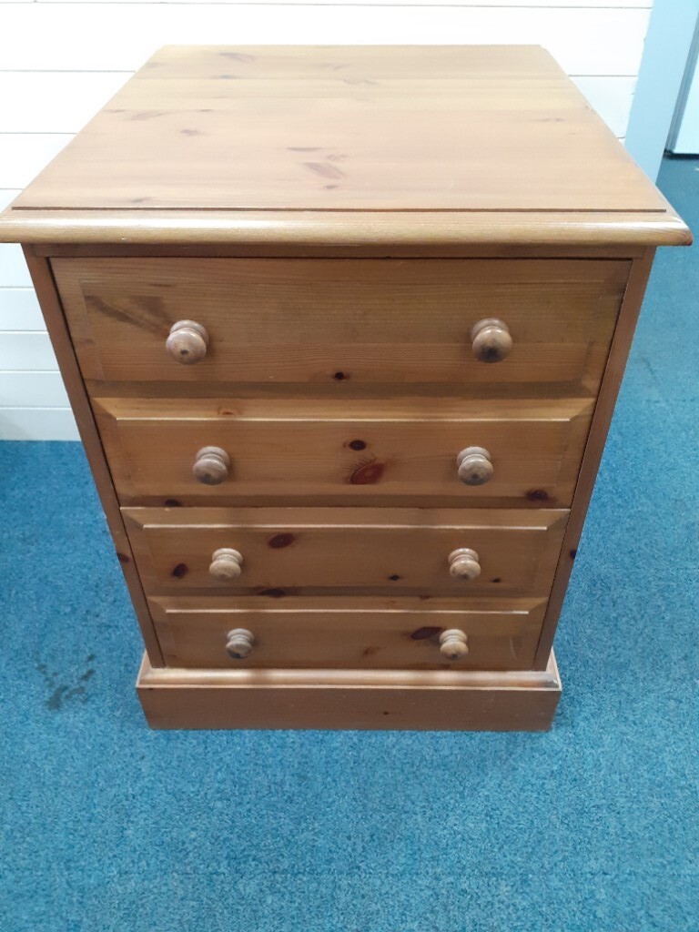 Pine 2 Drawer Filing Cabinet In Loughborough Leicestershire
