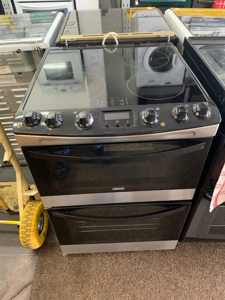 Zanussi stainless steel 60cm induction hob electric cooker with oven