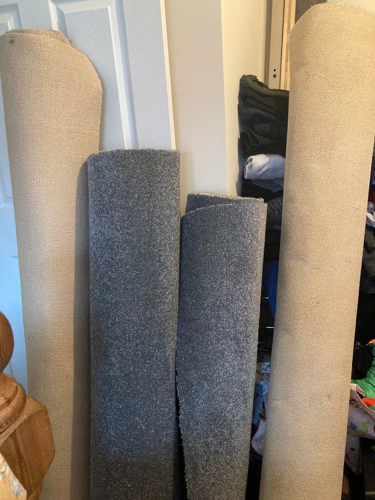 Grey Carpet Offcuts/ Off Cuts x2 £5 in Beverley, East Yorkshire Gumtree