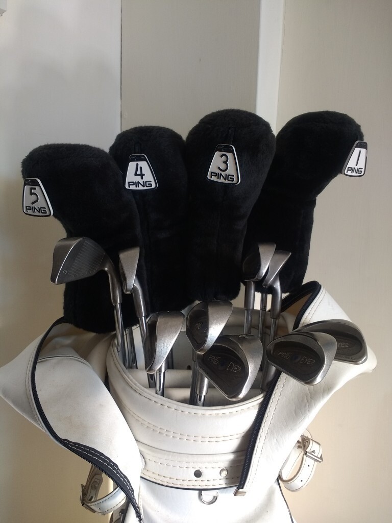 Iconic Ping Eye 2, LeftHanded Golf Clubs. Full Set of Irons/Woods