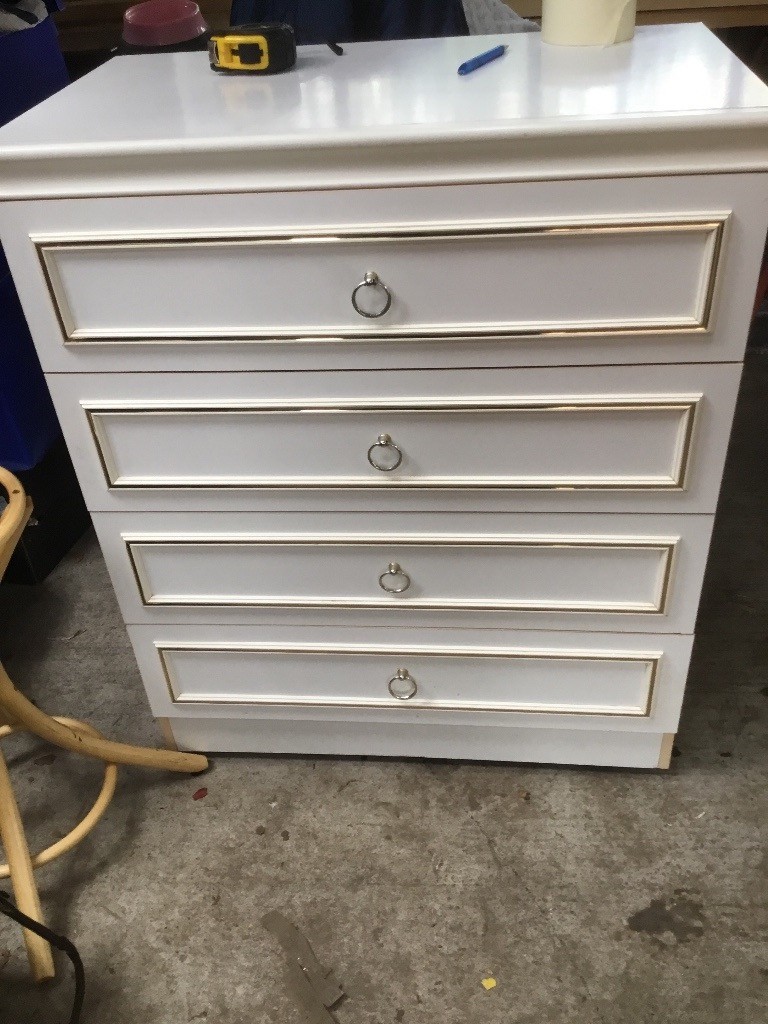 White chest of drawers for sale in Wymondham, Norfolk Gumtree