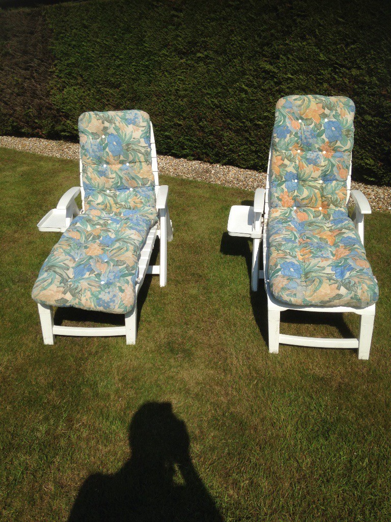 Sun Loungers. 2 for sale. in Swindon, Wiltshire Gumtree