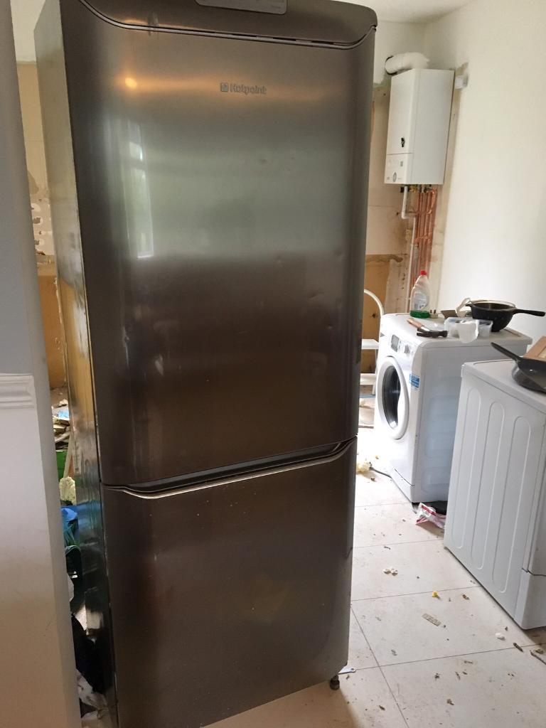 Silver hotpoint large fridge freezer in Aberdeen Gumtree