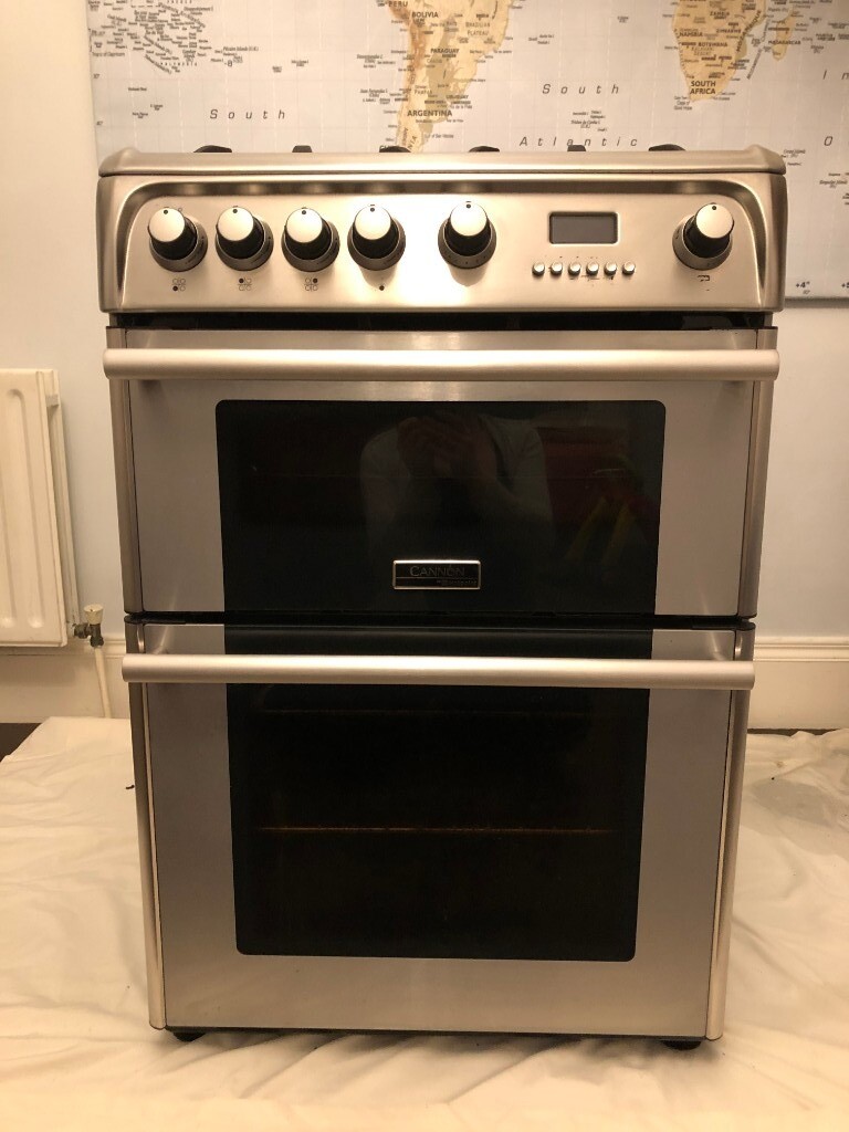 SOLD Hotpoint Cannon Gas Oven and Hob, CH60GPXF, Stainless Steel in
