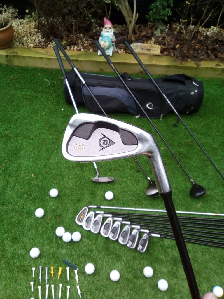 Full Set DUNLOP 65i Plus Golf Clubs + Nice Carry Golf Bag + Free Extras