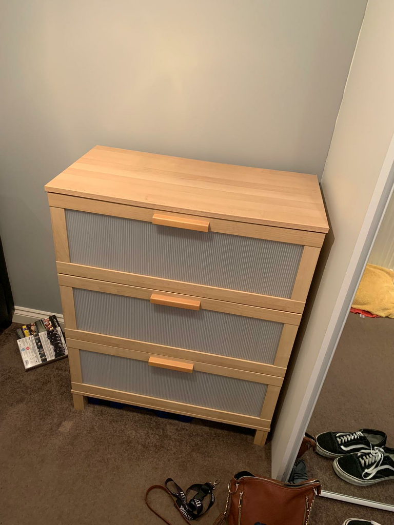 IKEA beech effect three drawers in Spennymoor, County Durham Gumtree