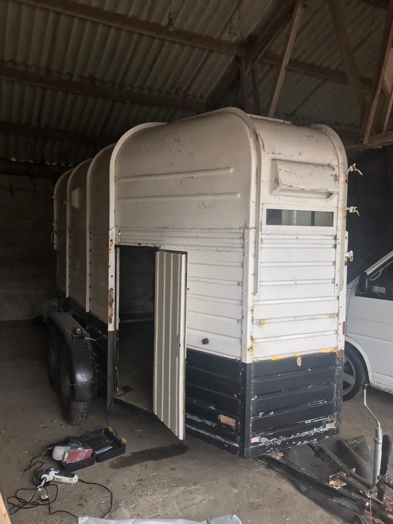 Vintage Rice Beaufort Treble, large horse box/ trailer in Great