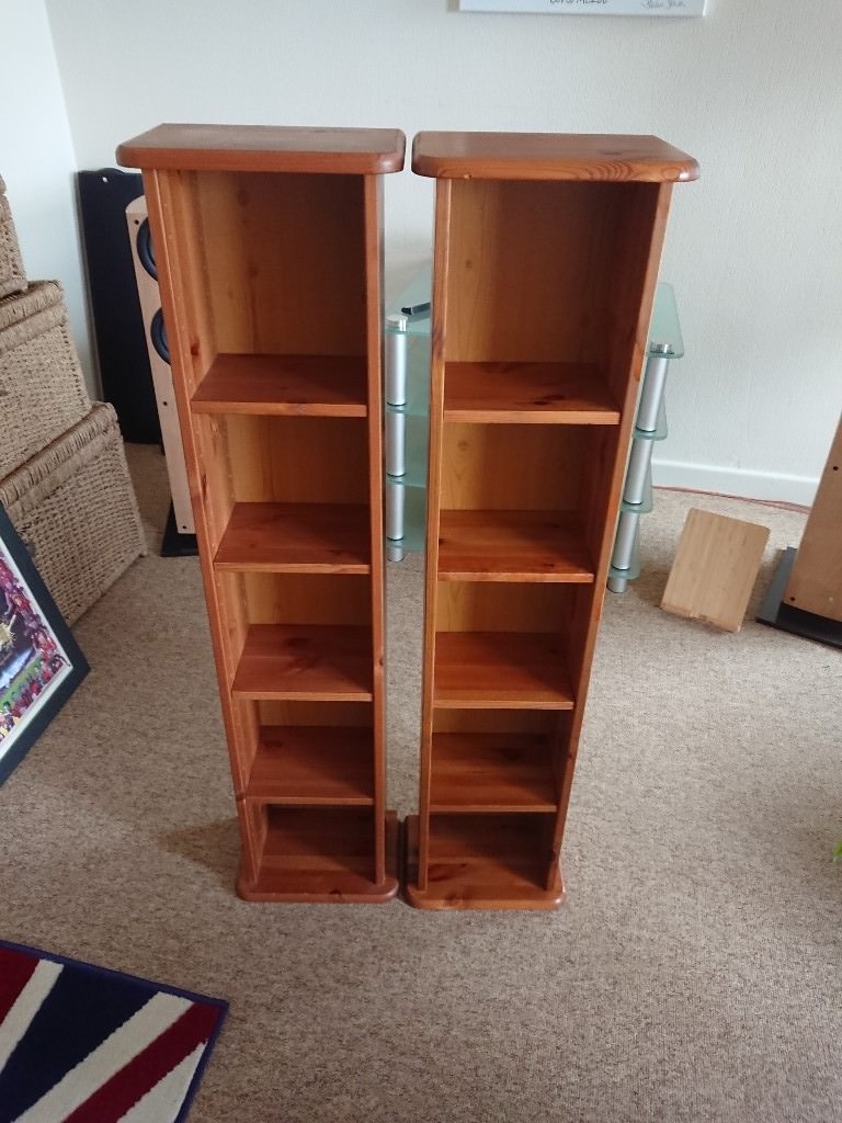 Pair of pine dvd/cd storage units in Poole, Dorset Gumtree